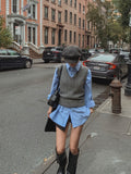 Musket Cable V-neck Knit Vest