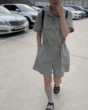 Mina Nylon Anorak Jumpsuit