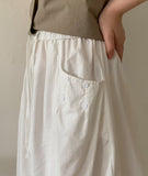 Kyopen Banding Balloon Long Skirt