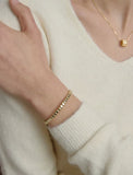 [Premium Plating] Ice Block Cuff Bangle