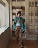Ruins check overshirt