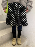 Bokyua brushed dot fleece banding midi skirt