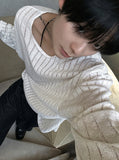 Akubi Summer Sleeve Ribbed Knit