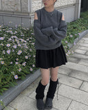 Mino banding flare mini skirt