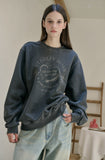 Triple Heart Pigment Sweatshirt