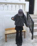 Tana Dot Fluffy Half Snap Button Fleece