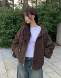 Leme Overfit Hood Cotton Jacket Jumper