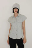 EMBO CAP SLEEVE SHIRT
