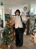 Dehena Banding Dot Velvet Skirt Pants