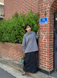 Pohit Nylon Cargo Long Skirt