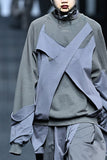 Paneled Washed Sweatshirt