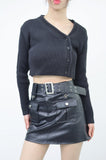 Sento Leather Belt Pocket Skirt