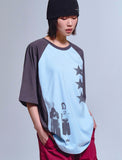 3 STAR Raglan Short Sleeve Tee