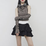 Tudin sleeveless hood (hand warmer set)