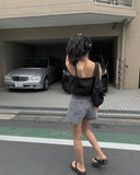 Tie Lace Layered Top Sleeveless