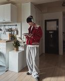 Nouz Pintuck Belted Balloon Sweatpants