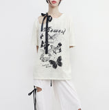 Trenti strap printed T-shirt
