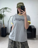 Silence Numbering Crop Short Sleeve Tee