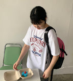 Ilang Lettering Over Short Sleeve Tee