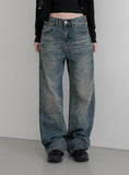 Satay Brush Washed Straight Denim