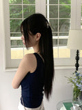 Meritz Ribbon String Hole Shirring Sleeveless