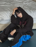 Pian Wide Color Matching Track Pants