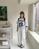 Muri Mesh Nylon Wrinkle Banding Pants