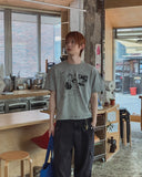 Riot Damage Punk Graphic Short Sleeve T-shirt