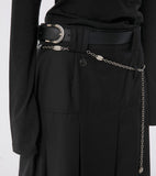 Pleats Midi Skirt