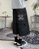 Leton embroidery bermuda denim pants