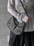 Buckle Stud Mini Crossbody Bag