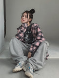Naming Big Hood Checkered Shirt