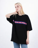 Heavy Overfit Wide 3 Color Line Logo