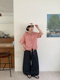 Kyukaton Summer Raw Denim Wide Pants