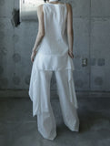 Asib Unbalance Sleeveless Blouse