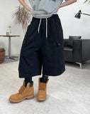 Luden Button Cargo Bermuda Pants