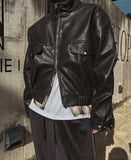 Lokia Crop Leather Jacket