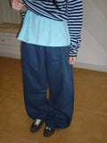 [BAONHAUS] Cretin Stud Cotton Wide Pants