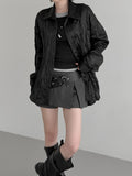 Wessel Wrinkle Loose Fit Satin Shirt