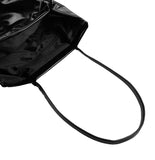 Glossy pocket shoulder bag