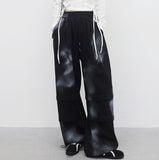 (Unisex) Motio Printed String Slit Pants