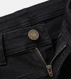 Biker slit black pants