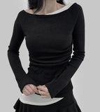 Tede Color Matching Layered T-Shirt
