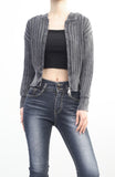 Metal Damage Hood Zip-up