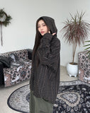 Rose Flower Embroidered Hoodie