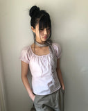 Yotsu Puff Short Sleeve Blouse