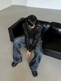 Mud Washing Denim Pants