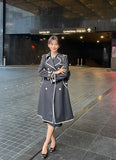 Edenic Color Matching Trench Coat