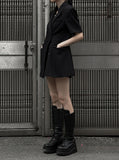 Tabarin wrap one piece short sleeve jacket