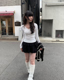 Fruity Lace Ribbed T-Shirt